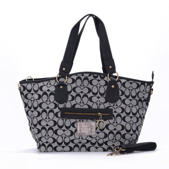 Coach Legacy In Signature Jacquard Medium Grey Totes EWR | Women